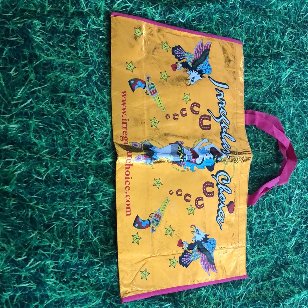 Irregular Choice crinkle shopping bag
